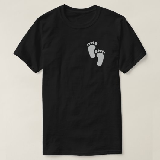 Männerfußabdruck T-Shirt (Design vorne)