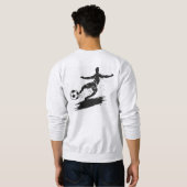 Männerfußball Sweatshirt/T - Shirt - Premium Soft (Schwarz voll)
