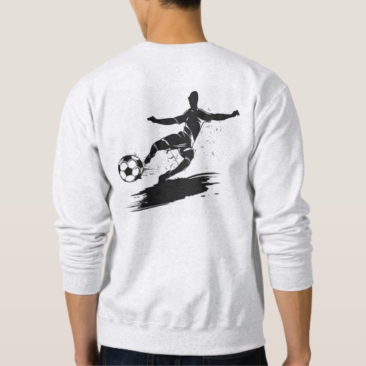 Männerfußball Sweatshirt/T - Shirt - Premium Soft (Rückseite)