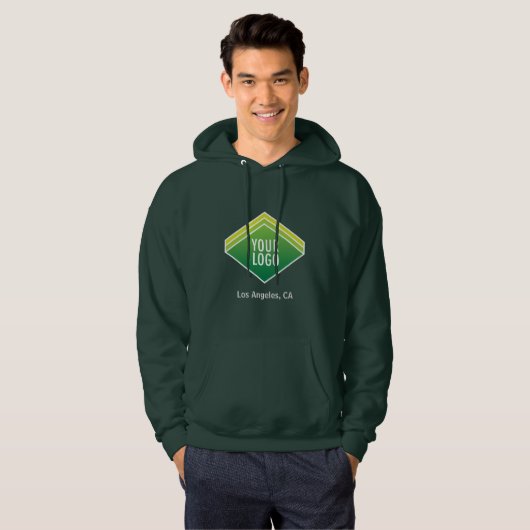 Männergedecktes Sweatshirt mit individuellem Logo (Vorne ganz)