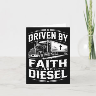 Männergesteuerter Glaube und Diesel-Trucking-Jesus Karte