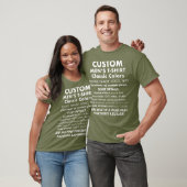 Männergewohnheitsgemäße Personalisierte Ermüdung G T-Shirt (Unisex)