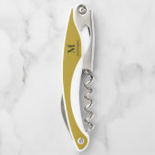 Männergold-Monogram-Korkenzieher Kellnermesser (Rückseite)