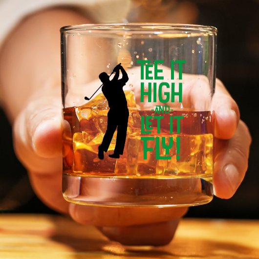 MännerGolf Funny T-Shirt Sportangebot Zitat Niedli Whiskyglas