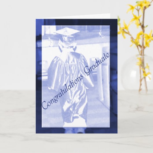 Männergrellkarte Uni-Abschluß Karte (Gelbe Blume)