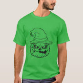 Männergrüner Halloween-T - Shirt (Vorderseite)