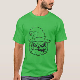 Männergrüner Halloween-T - Shirt