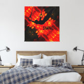 Männergymnastik - Lava Zerstörende Jungen nach Maß Leinwanddruck (Insitu (Schlafzimmer))