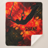 Männergymnastik - Lava zerstörerische Blanket Sherpadecke (Vorderseite)