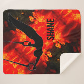 Männergymnastik - Lava zerstörerische Blanket Sherpadecke (Vorderseite (Horizontal))