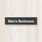 Männerhalle Schwarz und Weiß Türschild (Vorderseite )