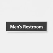 Männerhalle Schwarz und Weiß Türschild (Vorderseite )