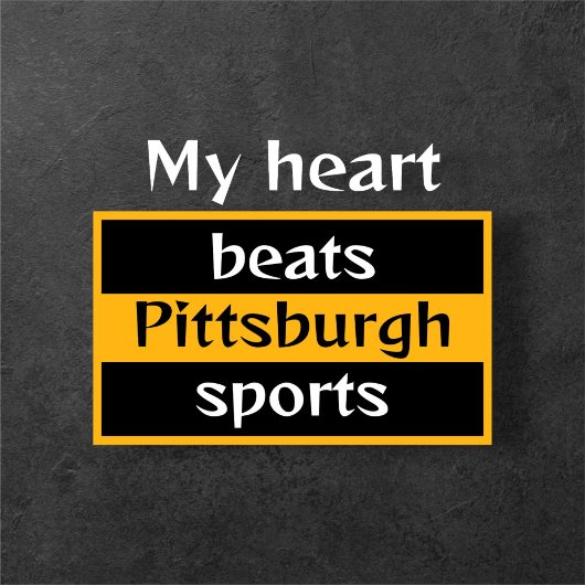 Männerherz schlägt Pittsburgh Sports T - Shirt