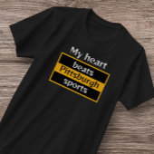 Männerherz schlägt Pittsburgh Sports T - Shirt