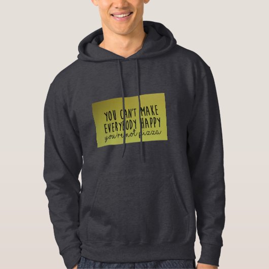 Männerhooded Pizza Sweatshirt (Vorderseite)