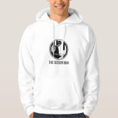Männerhoodie mit TheSession Man Design (b&w) Hoodie (Vorderseite)