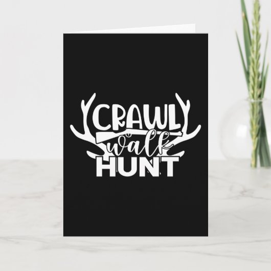 Männerjagd, grafisch gedruckter Kurzschläfchen-T - Karte (Vorderseite)