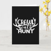 Männerjagd, grafisch gedruckter Kurzschläfchen-T - Karte (Gelbe Blume)