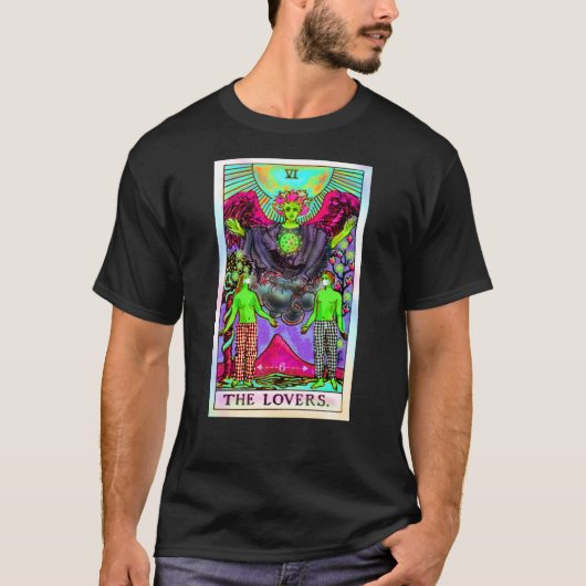 Männerkarte Coronavirus Tarot T-Shirt (Vorderseite)