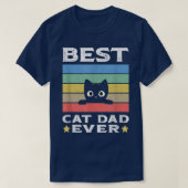 Männerkatzen Bester Vater je T-Shirt (Design vorne)
