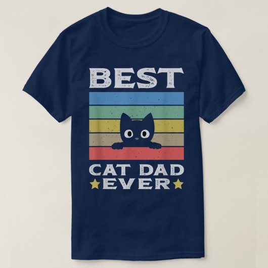Männerkatzen Bester Vater je T-Shirt (Design vorne)