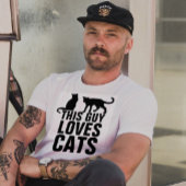 Männerkatzen, DIESER TYP LIEBEN KATZEN T - Shirt