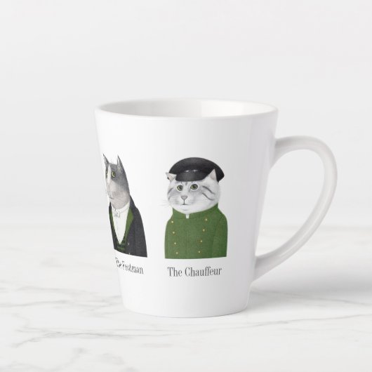 MÄNNERKATZEN Latte Tasse + Text (Rechts)