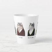 MÄNNERKATZEN Latte Tasse + Text (Vorderseite)
