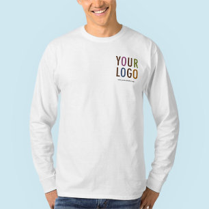 Männerlangleeve Weißes Shirt Benutzerdefiniertes L