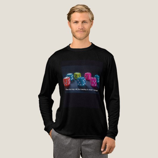 Männerlangschläfchen-T-Shirt - T-Shirt für Inspira Tri-Blend Shirt (Volle Vorderseite)