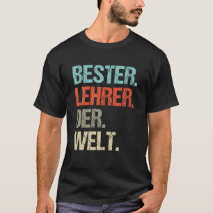 Männerlehrer Geschenk Bester Lehrer Weltschule V T-Shirt