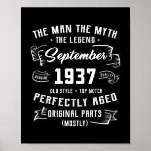 Männermann Mythos Legende September 1937 85. Gebur Poster