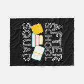 Männern Nach der Schule Team cooler Lehrer Schulmi Fleecedecke (Vorderseite (Horizontal))