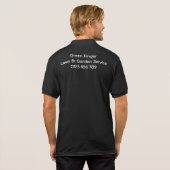 Männerpolo-Shirt - Garten und Rasen Polo Shirt (Schwarz voll)