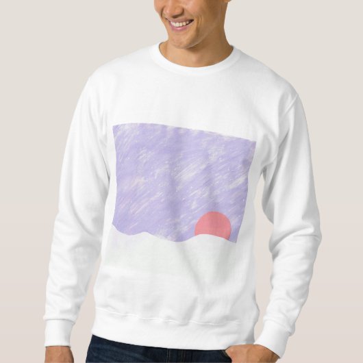 Männerpult mit Snowy Sunset Scene Sweatshirt (Vorderseite)