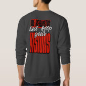 Männerpult mit Vision Sweatshirt (Rückseite)