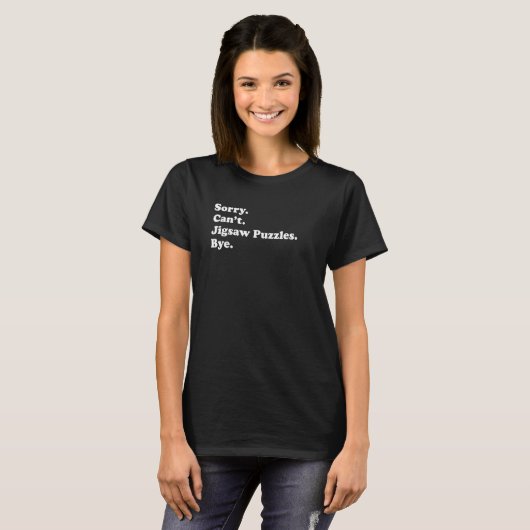 Männerpuzzles oder -mädchen T-Shirt (Vorne ganz)