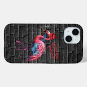 Männerrolle Flamingo Hat Cigar Case-Mate iPhone Hülle (Rückseite (Horizontal))