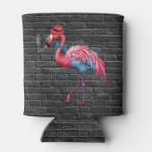 Männerrolle Flamingo Hat Cigar Dosenkühler (Rückseite)