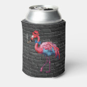 Männerrolle Flamingo Hat Cigar Dosenkühler (Kanne Rückseite)