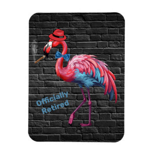 Männerrolle Flamingo Hat Cigar Magnet