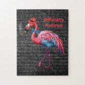Männerrolle Flamingo Hat Cigar Puzzle (Vertikal)