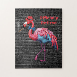 Männerrolle Flamingo Hat Cigar Puzzle