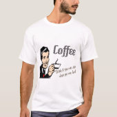 Männerrückwärtskaffee-T - Shirt (Vorderseite)