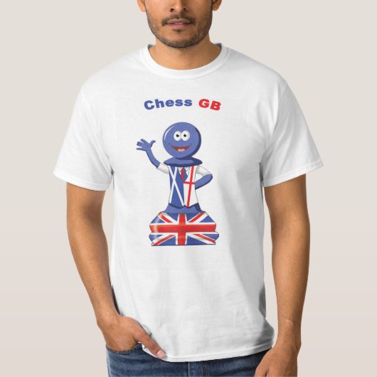 Männerschach-GB-Flag - Urheberrecht für T - Shirt (Vorderseite)