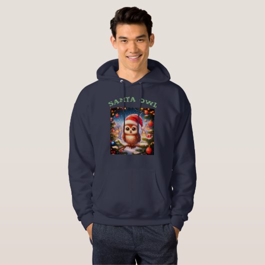 Männerschwarz-Howl-Hooded-Sweatshirt Hoodie (Vorne ganz)