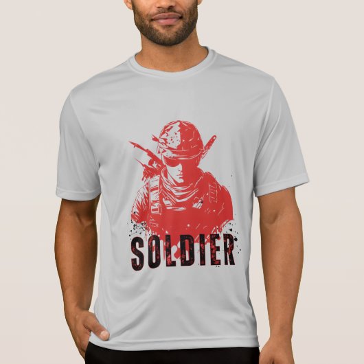 Männersoliderdesign in Shirt gedruckt (Vorderseite)
