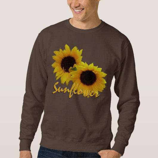Männersonnenblume Sweatshirts Custom Sunflower Shi (Vorderseite)