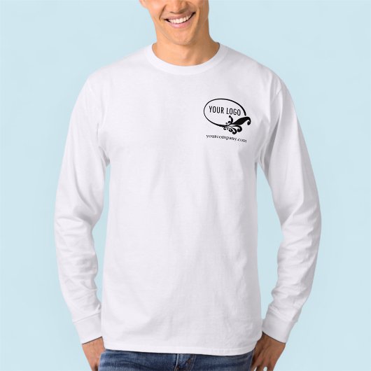 Männerspezifische Logos Lange Schlange Business Sh T-Shirt