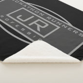 Männersportive Geometrische dunkle Grays & Schwarz Sherpadecke (3/4)